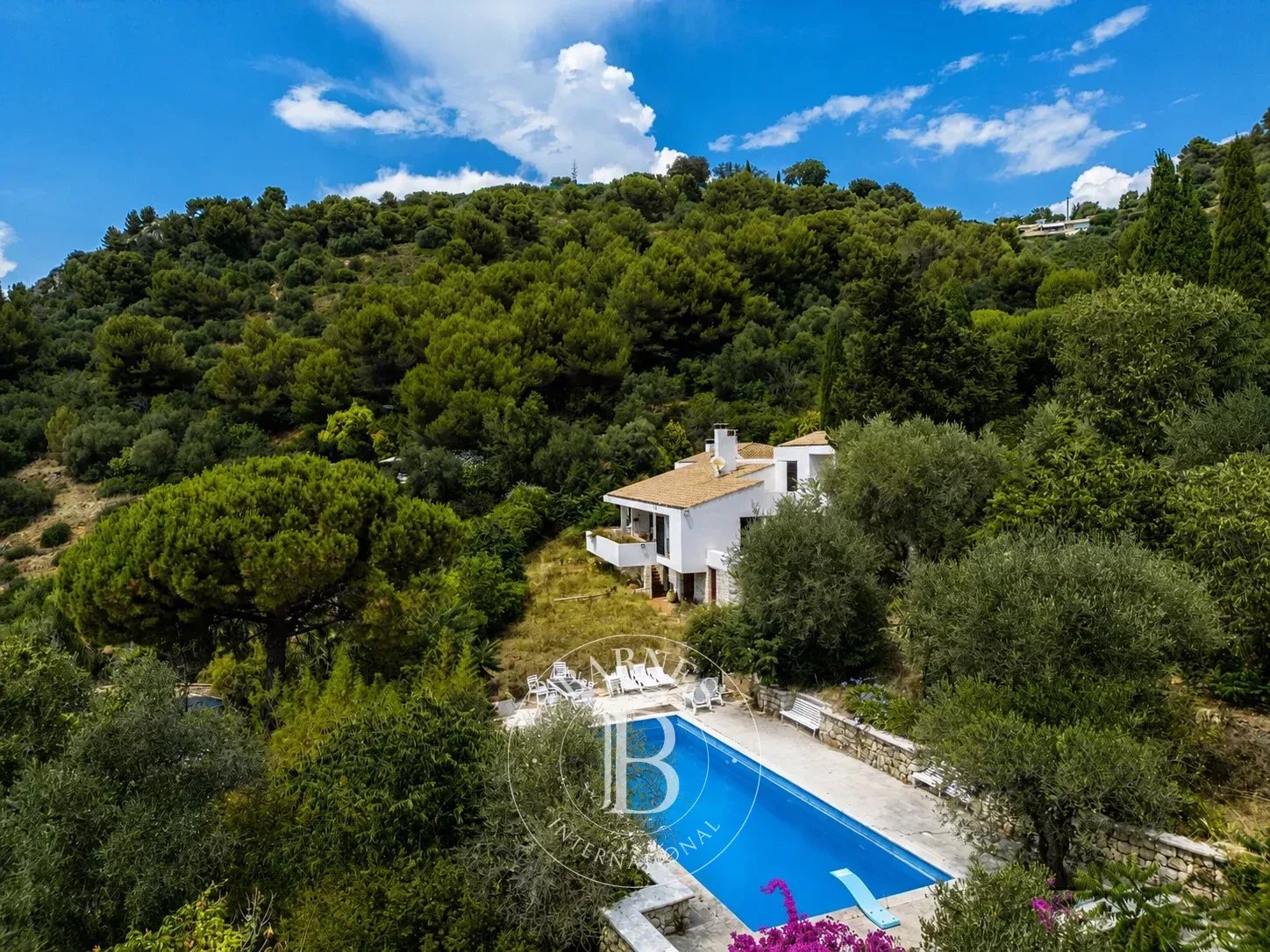 NICE – SECTEUR VINAIGRIER - VASTE PROPRIÉTÉ D'EXCEPTION AVEC MAISON D'HÔTES, PISCINE, TENNIS ET VUE PANORAMIQUE