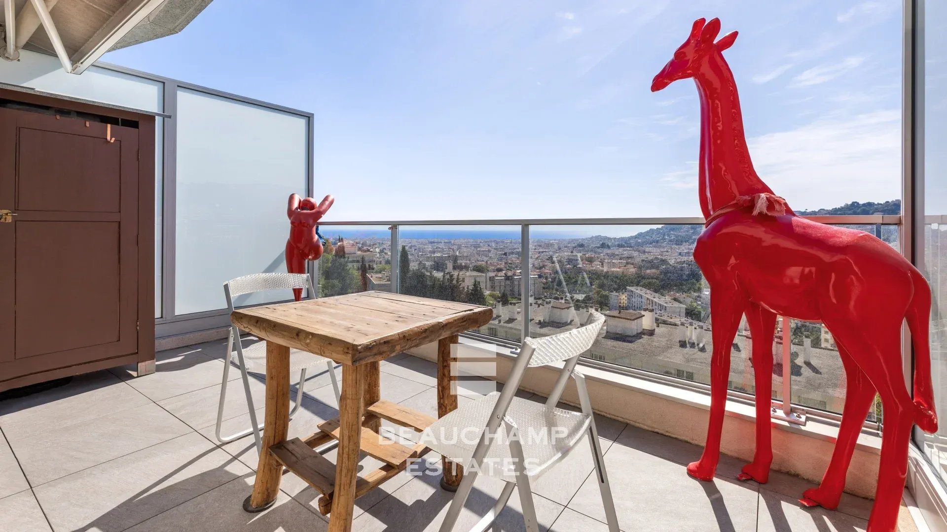 Appartement esprit loft avec vue mer - Nice Gairaut