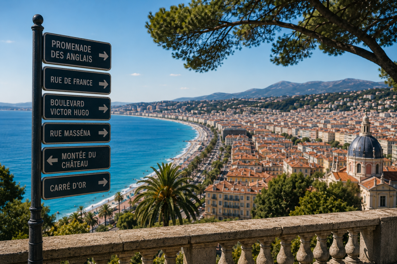 Les meilleures rues de Nice